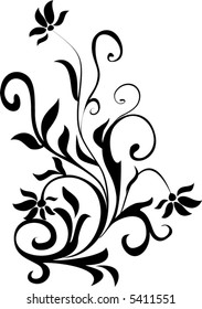 Floral Ornament Vector Stock Vector (Royalty Free) 5411551 | Shutterstock