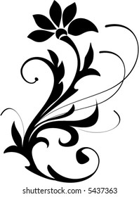 floral ornament - vector