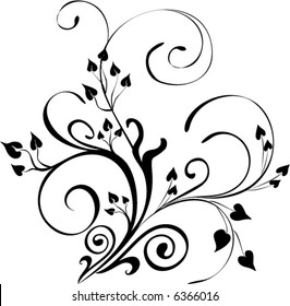 floral ornament - vector