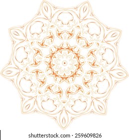 Floral ornament vector abstract. Design elements for the spring topic