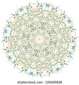 Floral ornament vector abstract. Design elements for the spring topic