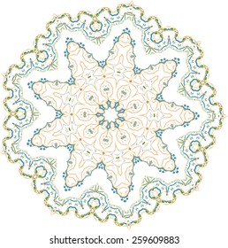 Floral ornament vector abstract. Design elements for the spring topic