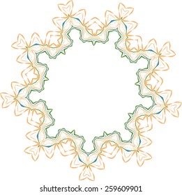 Floral ornament vector abstract. Design elements for the spring topic