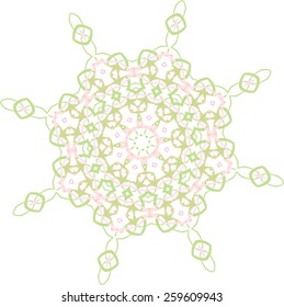 Floral ornament vector abstract. Design elements for the spring topic