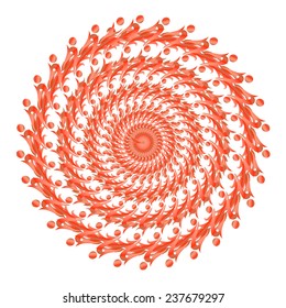 Floral ornament vector Background
