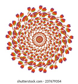 Floral ornament vector Background