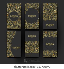 floral ornament vector brochure template. Flyer Layout. Creative modern design