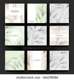 floral ornament vector brochure template. Flyer Layout. Creative modern design