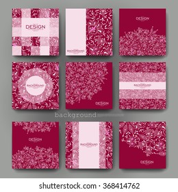 floral ornament vector brochure template. Flyer Layout. Creative modern design