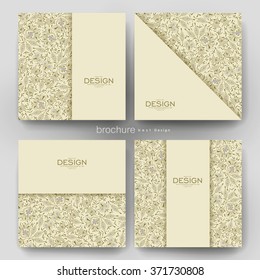 floral ornament vector brochure template. Flyer Layout. Creative modern design