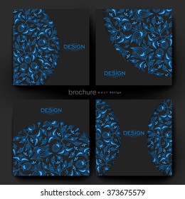 floral ornament vector brochure template. Flyer Layout. Creative modern design
