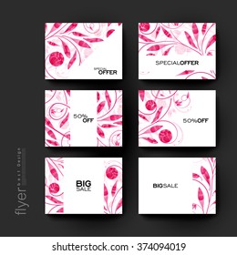 floral ornament vector brochure template. Flyer Layout. Creative modern design