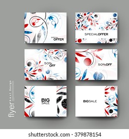 floral ornament vector brochure template. Flyer Layout. Creative modern design