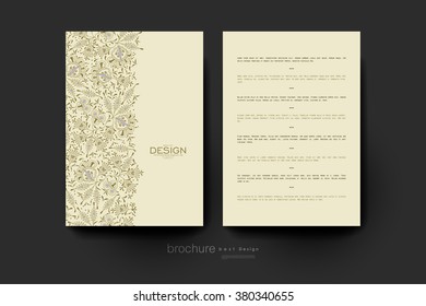 floral ornament vector brochure template. Flyer Layout. Creative modern design