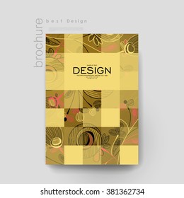 floral ornament vector brochure template. Flyer Layout. Creative modern design