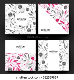 floral ornament vector brochure template. Flyer Layout. Creative modern design