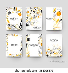 floral ornament vector brochure template. Flyer Layout. Creative modern design