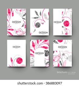 floral ornament vector brochure template. Flyer Layout. Creative modern design