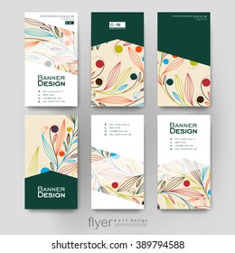floral ornament vector brochure template. Flyer Layout. Creative modern design