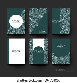 floral ornament vector brochure template. Flyer Layout. Creative modern design