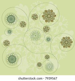 Floral ornament - vector design