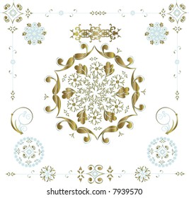 Floral ornament - vector design