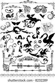 Floral ornament - vector elements