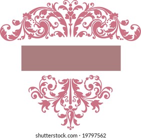 Floral Ornament - Vector Grunge Floral Background