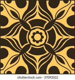 floral ornament, vector illustration