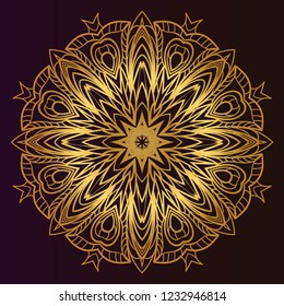 Floral ornament. Vector illustration. Can be used for greeting card, coloring book, phone case print