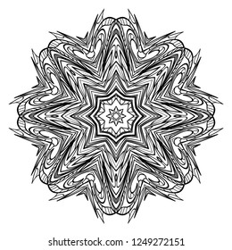 Floral ornament. Vector illustration. Can be used for greeting card, coloring book, phone case print