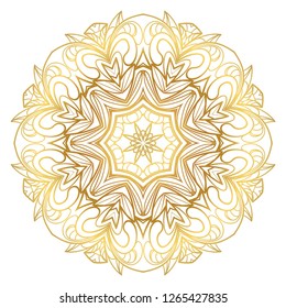 Floral ornament. Vector illustration. Can be used for greeting card, coloring book, phone case print