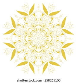 Floral ornament vector illustration text placeholder 02