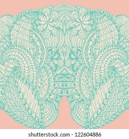Floral ornament vintage vector pattern