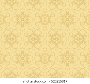 floral ornament for your greeting cards. gold color. vector illustration.
