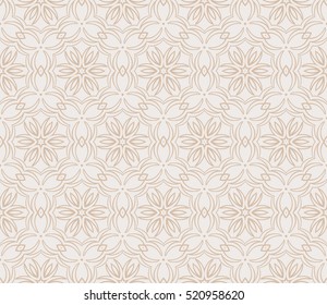floral ornament for your greeting cards. beige color. vector illustration.