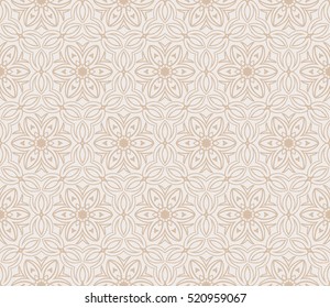 floral ornament for your greeting cards. beige color. vector illustration.