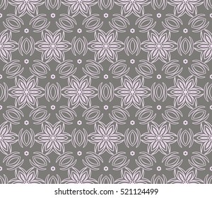 floral ornament for your greeting cards. grey color. vector illustration.