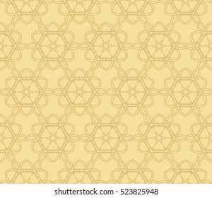 floral ornament for your greeting cards. gold color. vector illustration. Luxury texture for wallpaper, invitation.