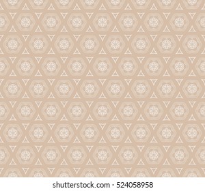 floral ornament for your greeting cards. beige color. vector illustration. seamless pattern