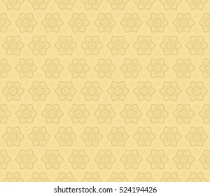 floral ornament for your greeting cards. gold color. vector illustration. Luxury texture for wallpaper, invitation.