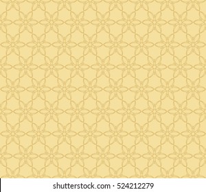 floral ornament for your greeting cards. gold color. vector illustration. Luxury texture for wallpaper, invitation.