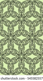 floral ornament for your greeting cards. green, black color. vector illustration. Luxury texture for wallpaper, invitation.
