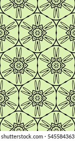 floral ornament for your greeting cards. green, black color. vector illustration. Luxury texture for wallpaper, invitation.