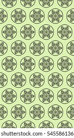 floral ornament for your greeting cards. green, black color. vector illustration. Luxury texture for wallpaper, invitation.