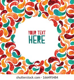 Floral and ornamental background.
