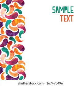 Floral and ornamental background.