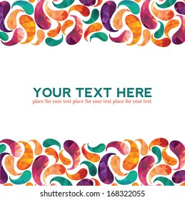 Floral and ornamental background.