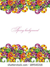 Floral and ornamental background.