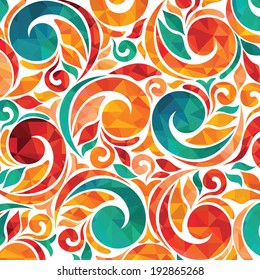 Floral and ornamental background.